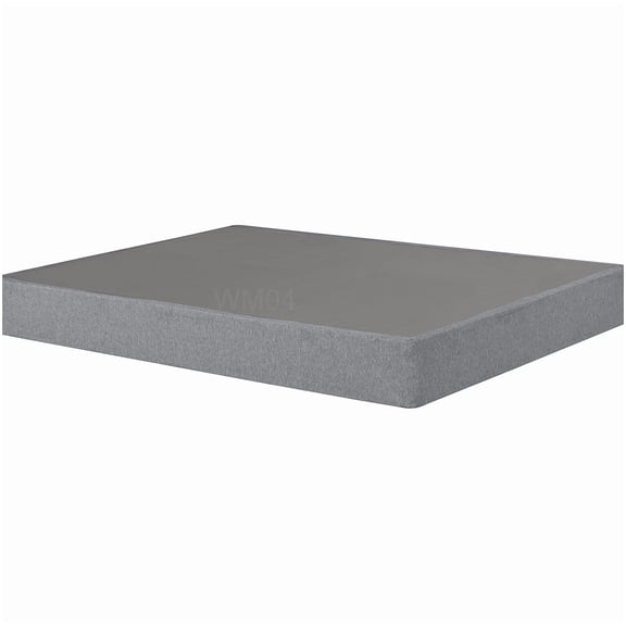 MANGIJOY California King Bed Base Folding, 9 Inch Steel Box Spring Alternative with Non-Slip Cover, Grey Space Saving Foundation