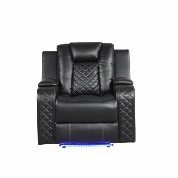 MANGIJOY Power Reclining Chair with Bluetooth, LED Lighting & USB Charging Port