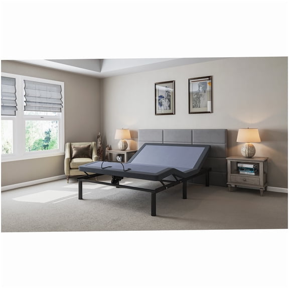 MANGIJOY Queen Size Adjustable Bed Frame with Massage, Wireless Remote, 850lb Support, Zero Gravity, Bluetooth, No Box Spring Needed