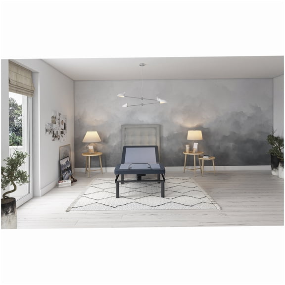 MANGIJOY Smart Adjustable Bed Base, Twin XL, with Programmable Memory, Massage, and Charging Stations
