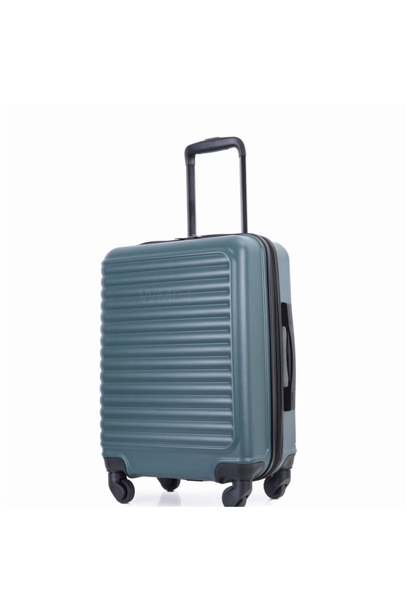 TSA Lock Green Hardside Carry On Luggage, 20 Inch Lightweight ABS Spinner Suitcase with Expandable Feature