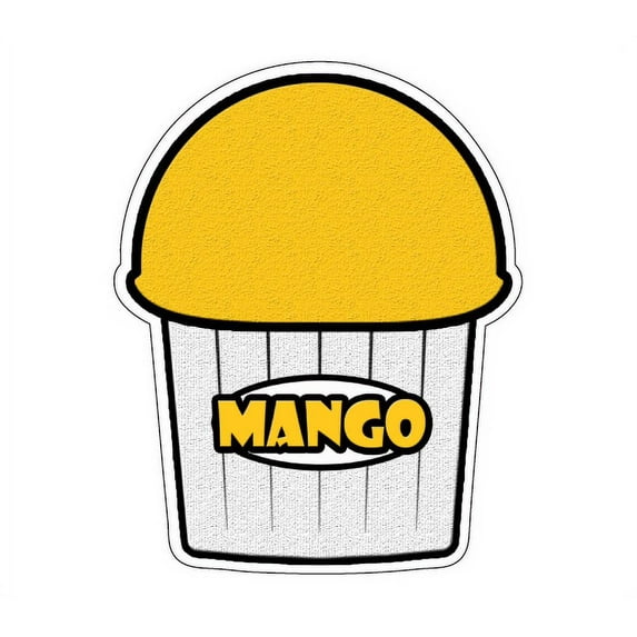 MANGO FLAVOR Italian Ice Decal shaved ice sticker cart