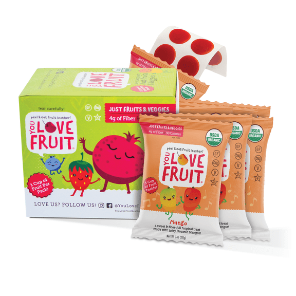 MANGO All Natural Fruit Snacks, Healthy Snack Pack, Real Fruit! Gluten Free, Non GMO, Vegan, Fiber packed, Low Fat, Kosher, Variety Pack, Great For Adding To Gift Box, 1.0 oz (Pack of 12)