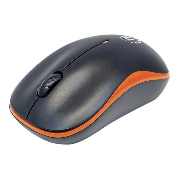 Manhattan Success 1000dpi Optical Wireless Optical Mouse - Orange, Black