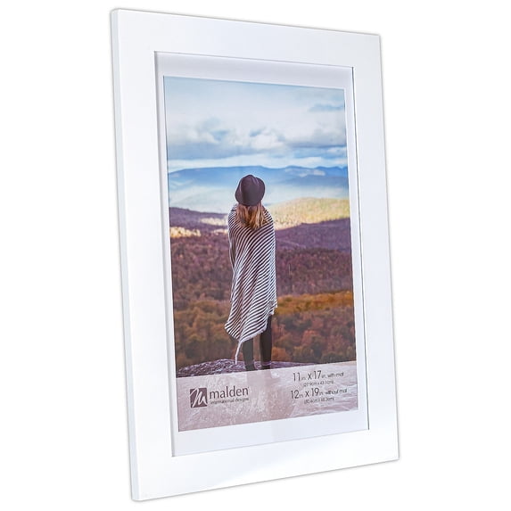 MANHATTAN White w coordinated mat 12x19 11x17 frame - 11x17