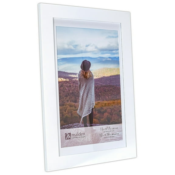 MANHATTAN White w coordinated mat 12x19 11x17 frame - 11x17