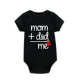 thumbnail image 1 of MANHUJI 2T Girl Clothes Infant Fall Boy and Girl Long Sleeve Letter Print Romper Comfortable Home Wear Jumpsuit Thanksgiving Baby Bodysuit Footie Pajamas Baby Boy (B,3M), 1 of 4