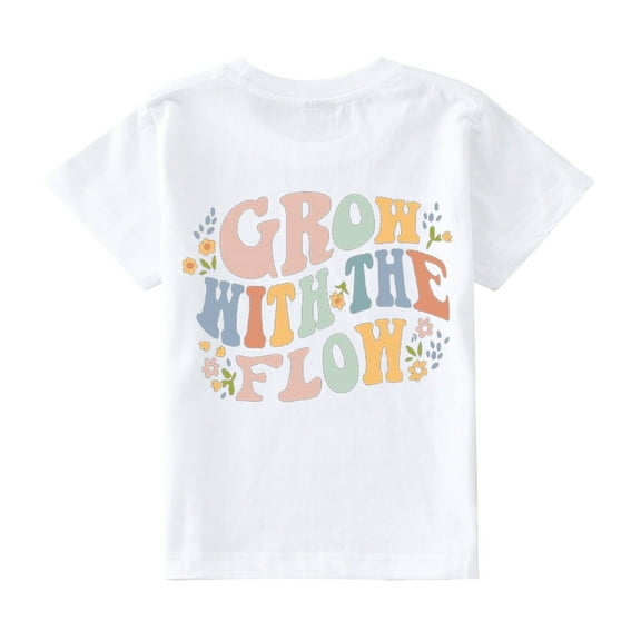 MANHUJI 5T Girl Clothes Toddler Kids Baby Girls Short Sleeve Letter Print Shirt Mama'S Mini Funny T Shirt Trendy Fashion Shirt Tee Tops Ropa De Niñas Boys Clothes Size 8 (White,S)