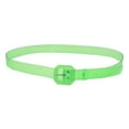 thumbnail image 1 of MANHUJI Belts for Women Trendy Fashion Women Ladies Waist Belt Body Belt Wide Clear Candy Color Belt Western Chain Belt (Green,One Size), 1 of 3