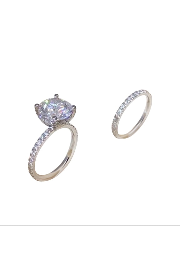 Clearance Gold Birthstone Rings for Women Non Tarnish Trendy Stackable Gold Rings Gold Jewelry for Women Gift Initial Ring (Silver,8)