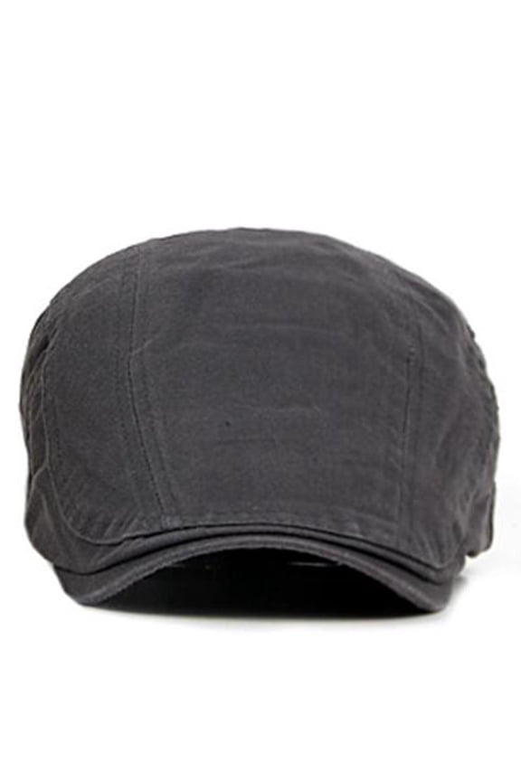 Flat Hats For Men Unisex Fashion Cotton Newsboy Cap Soft Fit Cabbie Hat Casual & Dress Style Mens Dress Hat (Gray,One Size)