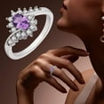 thumbnail image 1 of MANHUJI Gold Wedding Bands for Women Women's Rings Silver Rhinestone Rings Women's Rings Shiny Rings for Womens and Mens Rose Gold Ring Thumb Rings for Women Gold Wedding Bands for Women(Purple,9), 1 of 3