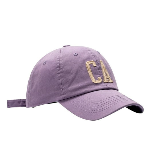 MANHUJI Hat Blank Baseball Caps Mens and Womens Summer Fashion Casual Sunscreen Baseball Caps Cap Hats 27 Panel Hat （Purple,One Size)