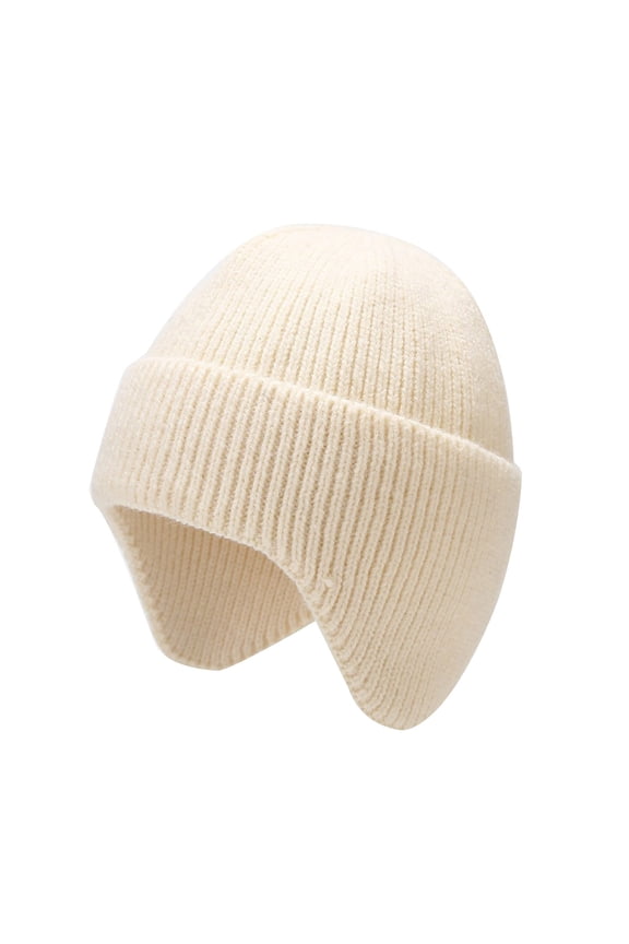 Head Caps For Men Mens Women Winter Hat Cold Weather Hood Outdoor Sports Windproof Knit Cap Hair Cap For Sleep (White,One Size)
