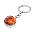 thumbnail image 1 of MANHUJI Key Chain Men Cosmic Galaxy Planet Time Gemstone Double-Sided Glass Ball Keychain Key Ring Keychain Hook Keychain Hook Keyrings(E,One Size), 1 of 4