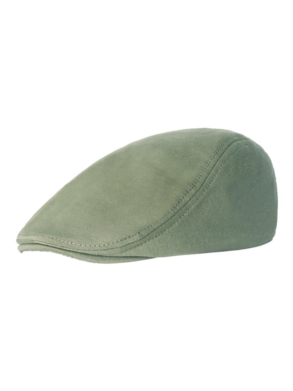 Men'S Hats 1 Pieces Newsboy Men'S Hat Cotton Soft Stretch Fit Men Cap Cabbie Driving Hat For Men Flat Cap For Men (Green1,One Size)
