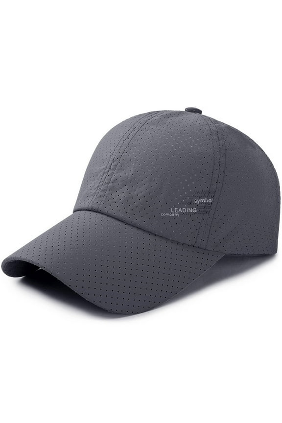 Mesh Baseball Cap Women Men Breathable Quick Dry Sports Running Trucker Hat Unisex Fashion Adjustable Dad Hat Baseball Hats (Dark Gray,One Size)