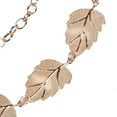 thumbnail image 1 of MANHUJI Plus Size Belt Women's Lady Fashion Leaves Metal Chain Style Belt Body Chain Gold Belts for Women (Gold,One Size), 1 of 6