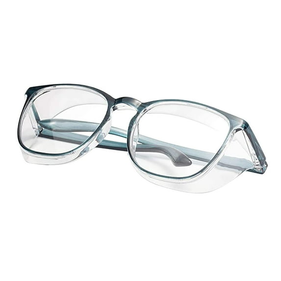 MANHUJI Safety Goggles Glasses Light Blocking Eyeglasses For Men Women With Fog (Blue,One Size)