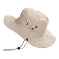 thumbnail image 1 of MANHUJI Sun Hat Men Wide Brim Hiking Fishing Bucket Hats Cotton Sun For Men Women Outdoor Activities Wide Brim Hats For Men (White,One Size), 1 of 6