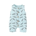 thumbnail image 1 of MANHUJI Toddler Girl Clothes Romper Infant Linen Boys Button Outfits Summer Baby Jumpsuit Boys Romper&Jumpsuit Baby Sleepers Newborn Pajamas Baby Girl 6-9 Month Sleepers (Blue,100), 1 of 6