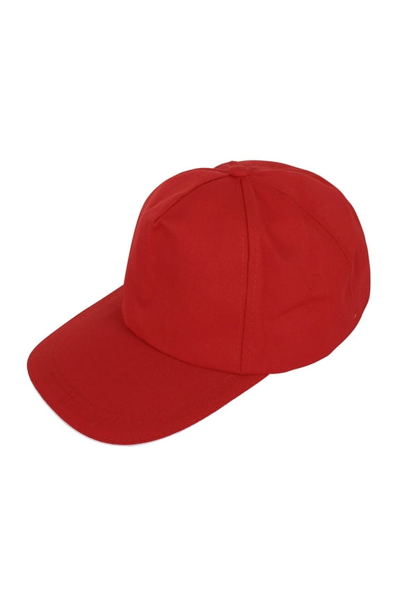 Women Baseball Cap Snapback Hat Hip-Hop Adjustable Rd (Red,One Size)
