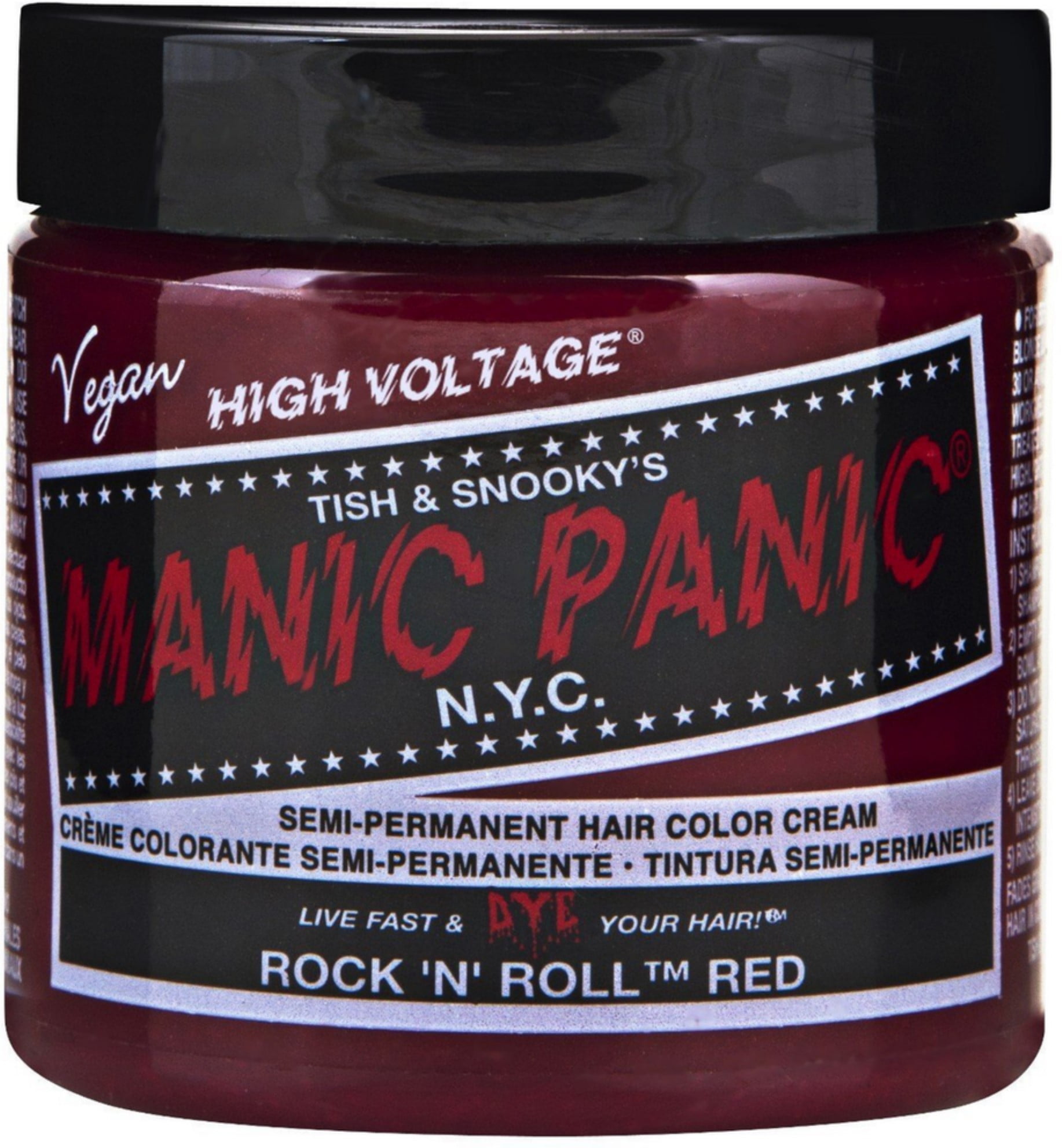 Manic Panic Semi-Permament Hair Color Creme, Rock 'N' Roll Red 4 oz