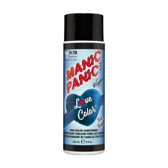 MANIC PANIC LOVE COLORSâ„¢ TEAL TEMPTRESS Greenish Blue Color Depositing Conditioner 8 Fl Oz