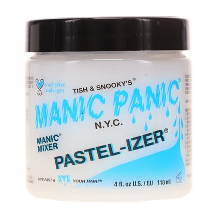 MANIC PANIC Pastel-izer Semi Permanent Hair Color for Women & Men - Mix with Temporary Hair Dye to Dilute & Create Custom Pastel Shades - Vegan & Cruelty-Free Conditioning Formula (4oz)