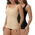 thumbnail image 1 of MANIFIQUE 2 Packs Compression Tank Cami - Tummy and Waist Control Body Shapewear Camisole for Women, 1 of 6