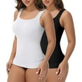 thumbnail image 1 of MANIFIQUE 2 Packs Compression Tank Cami - Tummy and Waist Control Body Shapewear Camisole for Women, 1 of 6