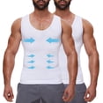 thumbnail image 1 of MANIFIQUE 2 Packs Gynecomastia Compression Shirts for Men - Sleeveless Slimming Undershirts Tummy Control Tank Top, 1 of 7
