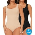 thumbnail image 1 of MANIFIQUE 2 Packs Shapewear Bodysuit for Women Tummy Control Slimming Body Shaper Tank Tops, 1 of 7