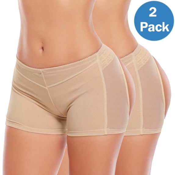 MANIFIQUE 2 Packs Women's Butt Lifter Shapewear Underwear Body Shaper Enhancer Panties