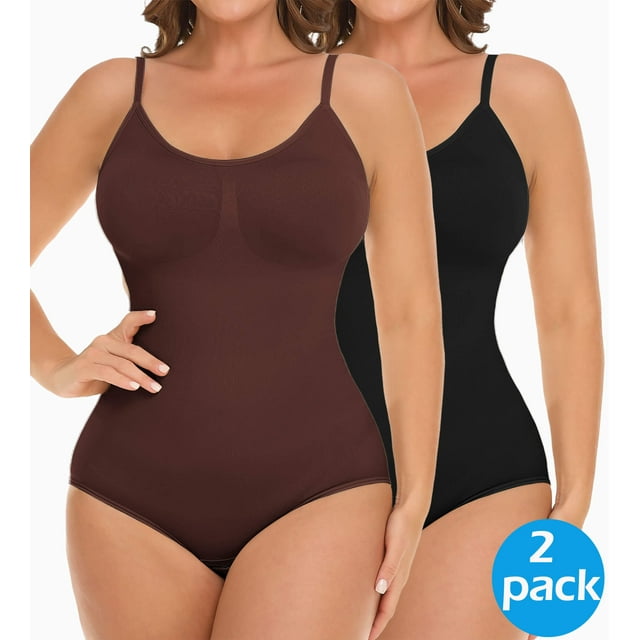 MANIFIQUE 2 Piece Shapewear Bodysuits Women Clothing Tummy Control Seamless Full Body Shaper V