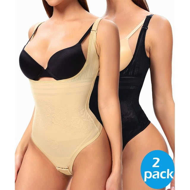 MANIFIQUE 2 Pieces Women's Shapewear Bodysuit Cool Comfort Firm Control