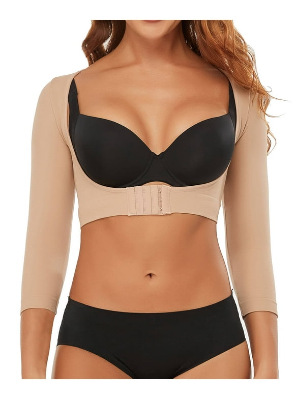 Arm Shaper for Women Post Surgery Arm Lipo Compression Sleeves Slimming Arm Faja Front Closure Shapewear