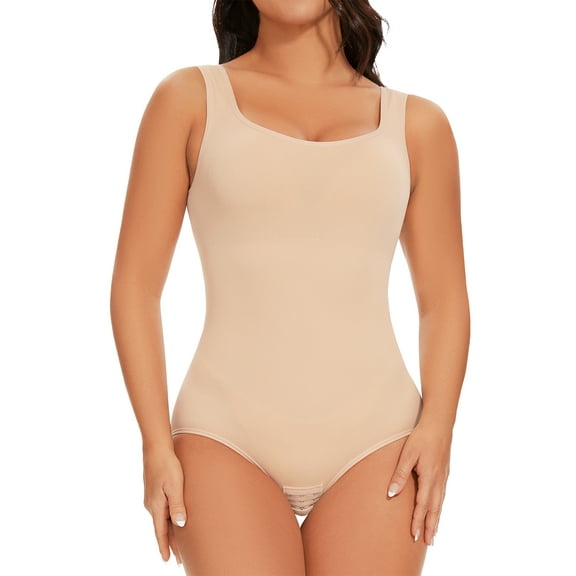MANIFIQUE Bodysuit for Women Tummy Control Seamless Tops Compression Butt Lifer Shapewear Bodysuits