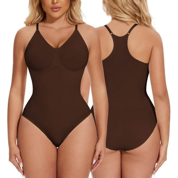MANIFIQUE Bodysuit for Women Tummy Control Shapewear Racerback Body Shaper Tank Top