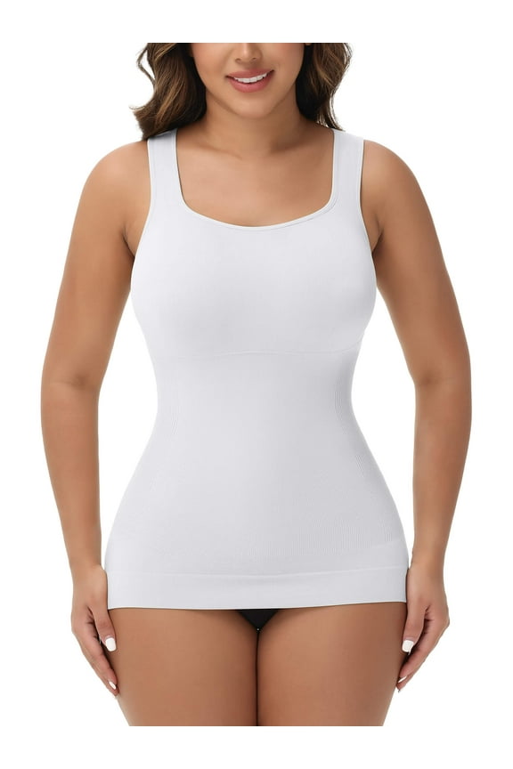 Compression Tank Cami - Tummy and Waist Control Body Shapewear Camisole for Women