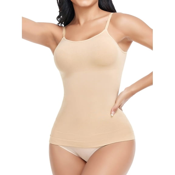 MANIFIQUE Compression Tank Cami - Tummy and Waist Control Body Shapewear Camisole for Women