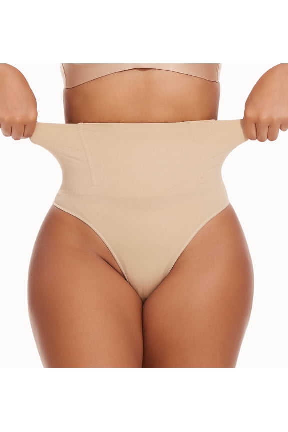 Everyday Shaping Thong - Core Control Shapewear Underwear - Invisible Under Clothes - Seamless Design