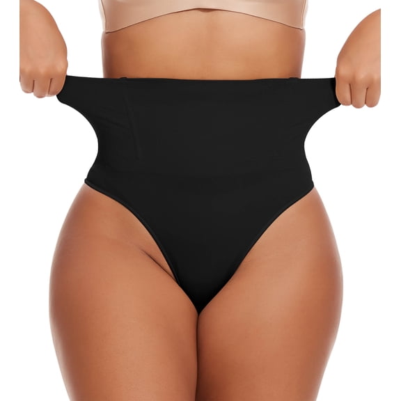 MANIFIQUE Everyday Shaping Thong - Core Control Shapewear Underwear - Invisible Under Clothes - Seamless Design