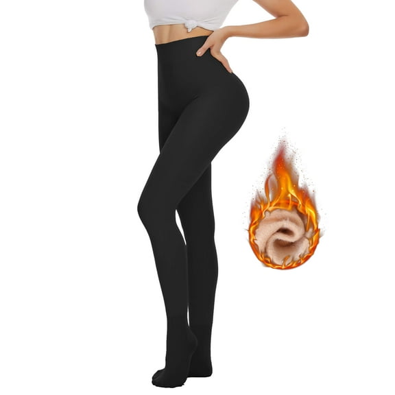MANIFIQUE Fleece Lined Tights Women Leggings Thermal Pantyhose Opaque High Waisted Winter Warm Tight