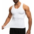 thumbnail image 1 of MANIFIQUE Gynecomastia Compression Shirts for Men - Sleeveless Slimming Undershirts Body Shaper Workout Tank Top, 1 of 7