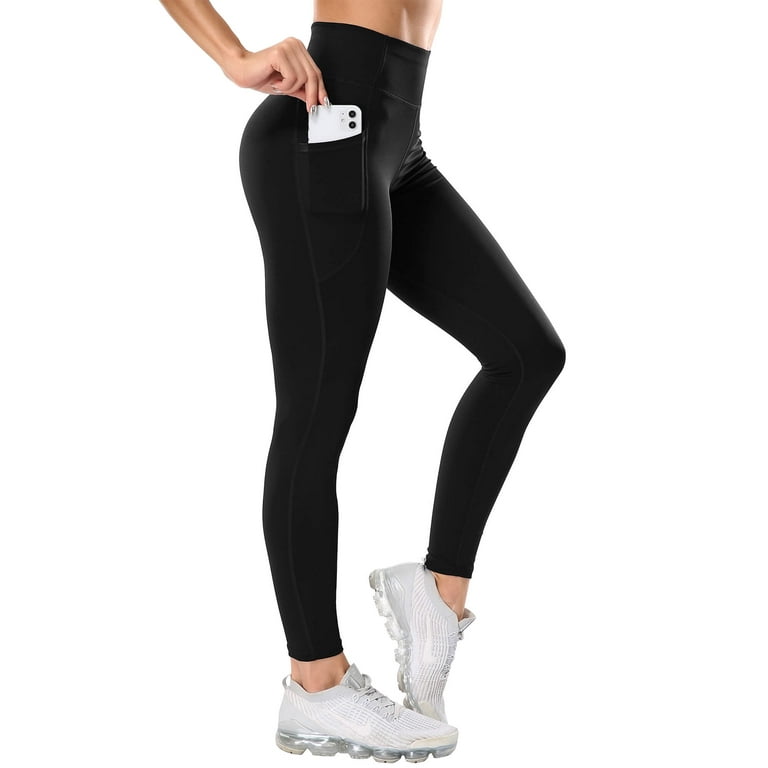 MANIFIQUE High Waist Yoga Pants with Pockets Leggings for Women Tummy  Control Running Workout Tights