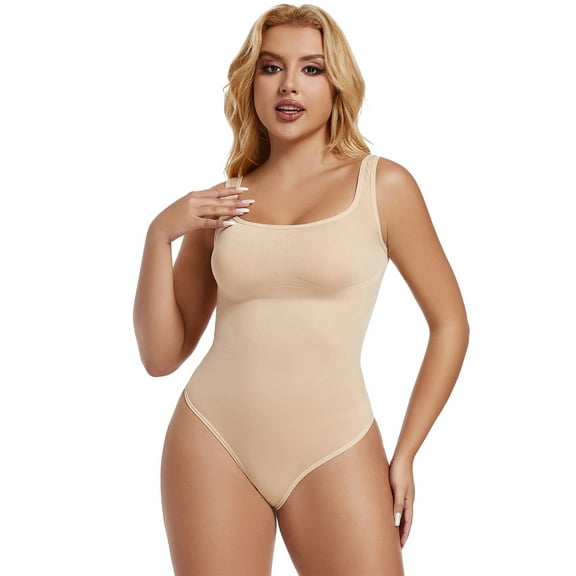 MANIFIQUE Women's Sleeveless Bodysuits Backless Tank Top Body Suits for Womens Thong Bodysuit Tops Leotards