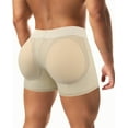 thumbnail image 1 of MANIFIQUE Men's Underwear Boxer Briefs Tummy Control Body Shaper Enhance Butt Lifter Shapewear with Removable Padded, 1 of 6