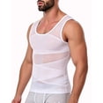 thumbnail image 1 of MANIFIQUE Mens Compression Shirt for Gynecomastia - Slimming Undershirts Body Shaper Vest Mesh Shapewear Workout Tops, 1 of 7