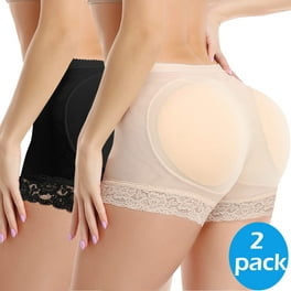 FOCUSSEXY Women Sexy Padded Seamless Butt Lifter Briefs Enhancer Panties  Underwear Enhancing Body Shaper Slimming Underwear with Removable Pads